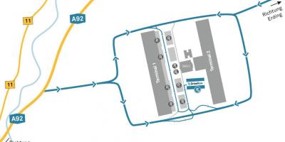 뮌헨 공항의 차량 지도