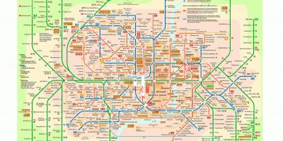 뮌헨의 대중 교통 지도
