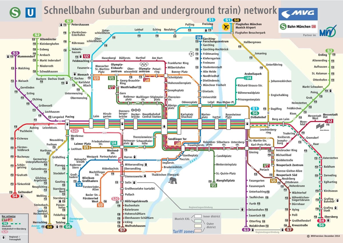 뮌헨 s train 지도