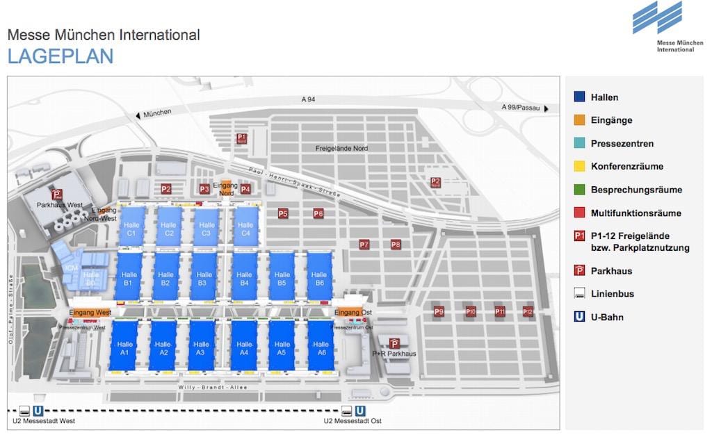 messe munchen 지도