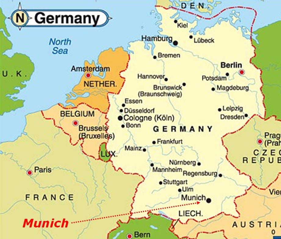 뮌헨 지도 europe